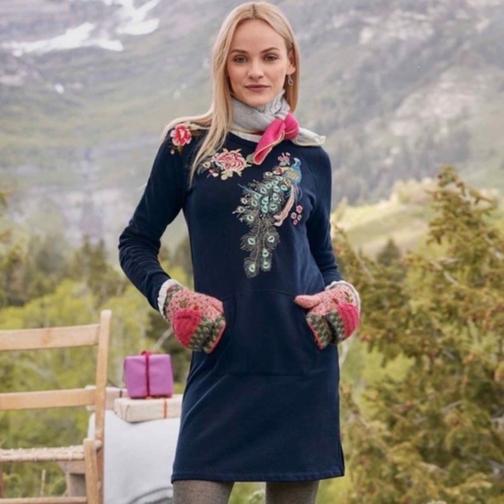 NWT Driftwood peacock sweater dress